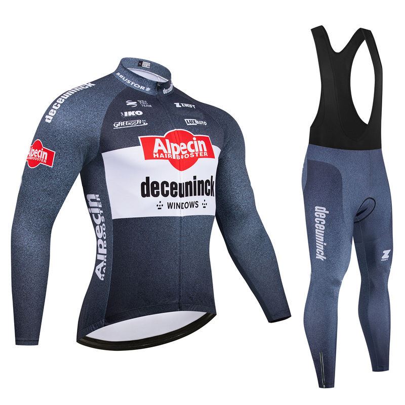Mountain Biking Trousers - Alpecin Team Men's Cycling Jersey Long