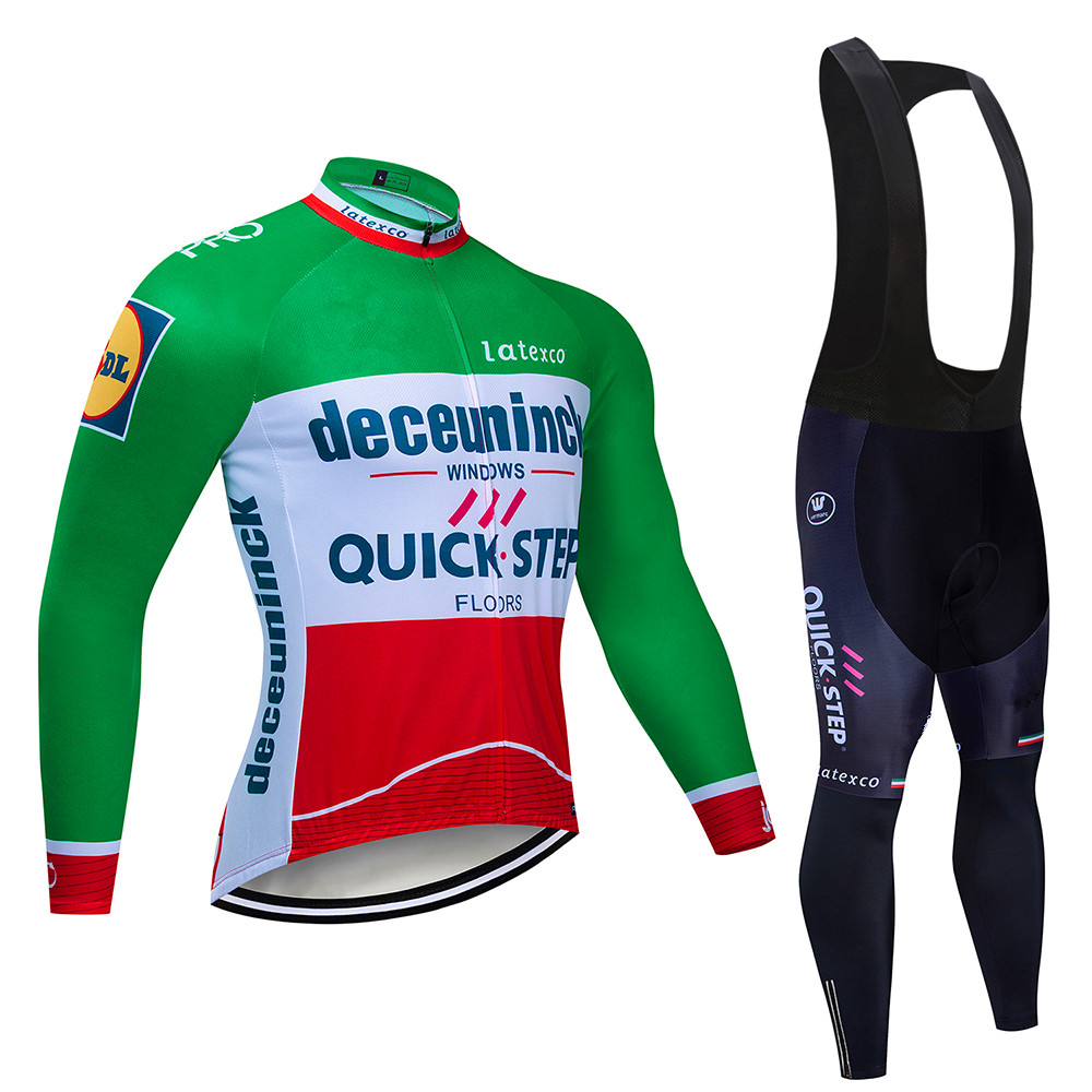 Quick step Cycling Jersey Set  - Mountain Biking Uniform ulasan dan harga