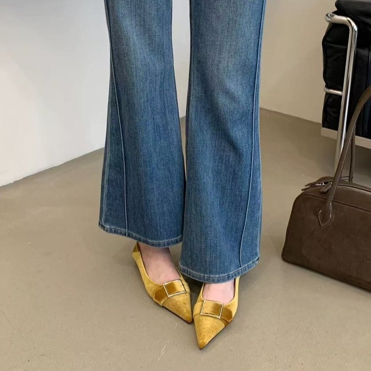 Women's High-quality Elegant T - Pedal Platform Flat ulasan dan harga